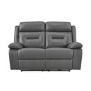  Manufacturer Color_Dark grey Motion Type_Power Recline -- Laconia 9629DGY-2PW Power Double Reclining Love Seat IMAGE 1