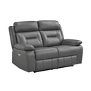  Manufacturer Color_Dark grey Motion Type_Power Recline -- Laconia 9629DGY-2PW Power Double Reclining Love Seat IMAGE 2