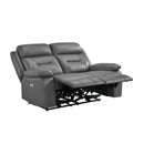  Manufacturer Color_Dark grey Motion Type_Power Recline -- Laconia 9629DGY-2PW Power Double Reclining Love Seat IMAGE 4