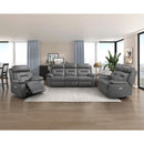  Manufacturer Color_Dark grey Motion Type_Power Recline -- Laconia 9629DGY-2PW Power Double Reclining Love Seat IMAGE 6