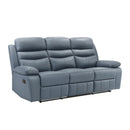  Manufacturer Color_Blue Motion Type_Reclining -- Hancock 9628BUE-3 Double Reclining Sofa IMAGE 2