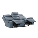  Manufacturer Color_Blue Motion Type_Reclining -- Hancock 9628BUE-3 Double Reclining Sofa IMAGE 4