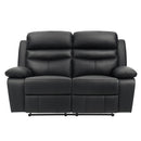  Manufacturer Color_Black Motion Type_Reclining -- Hancock 9628BLK-2 Double Reclining Love Seat IMAGE 1