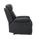  Manufacturer Color_Black Motion Type_Manual -- Hancock 9628BLK-1 Reclining Chair IMAGE 3