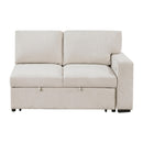  Homelegance Pompano 9630BE*4LC2R Sectional with Left Chaise, Pull-out Bed, Hidden Storages and Shelves, Charging Ports IMAGE 18