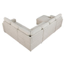  Homelegance Pompano 9630BE*4LC2R Sectional with Left Chaise, Pull-out Bed, Hidden Storages and Shelves, Charging Ports IMAGE 3