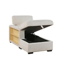  Homelegance Pompano 9630BE*4LC2R Sectional with Left Chaise, Pull-out Bed, Hidden Storages and Shelves, Charging Ports IMAGE 9
