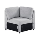  Homelegance Pompano 9630GY*42LRC Sectional with Right Chaise, Pull-out Bed, Hidden Storages and Shelves, Charging Ports IMAGE 13