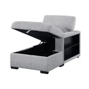  Homelegance Pompano 9630GY*42LRC Sectional with Right Chaise, Pull-out Bed, Hidden Storages and Shelves, Charging Ports IMAGE 18