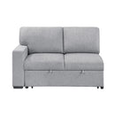  Homelegance Pompano 9630GY*42LRC Sectional with Right Chaise, Pull-out Bed, Hidden Storages and Shelves, Charging Ports IMAGE 4