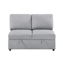  Homelegance Pompano 9630GY*4LC2R Sectional with Left Chaise, Pull-out Bed, Hidden Storages and Shelves, Charging Ports IMAGE 10