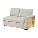  Homelegance Pompano 9630BE*3LC2R Sectional with Left Chaise, Pull-out Bed, Hidden Storages and Shelves, Charging Ports IMAGE 17