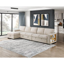  Homelegance Pompano 9630BE*3LC2R Sectional with Left Chaise, Pull-out Bed, Hidden Storages and Shelves, Charging Ports IMAGE 20