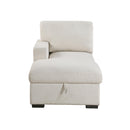  Homelegance Pompano 9630BE*3LC2R Sectional with Left Chaise, Pull-out Bed, Hidden Storages and Shelves, Charging Ports IMAGE 5