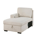  Homelegance Pompano 9630BE*3LC2R Sectional with Left Chaise, Pull-out Bed, Hidden Storages and Shelves, Charging Ports IMAGE 7