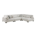  Manufacturer Color_Beige -- Homelegance Tinley Fabric 4 pc Sectional IMAGE 1