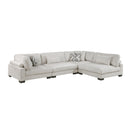  Manufacturer Color_Beige -- Homelegance Tinley Fabric 4 pc Sectional IMAGE 1