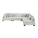  Manufacturer Color_Beige -- Homelegance Tinley Fabric 4 pc Sectional IMAGE 3
