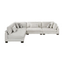  Manufacturer Color_Beige -- Homelegance Tinley Fabric 4 pc Sectional IMAGE 4