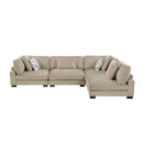  Manufacturer Color_Brown -- Tinley 9555BRW*42CR2AC 4 pc Modular Sectional IMAGE 2