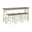  Homelegance Caspian 5687WTT-364P 4 pc Pack Counter Height Set IMAGE 1