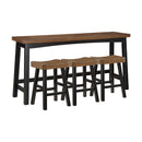  Homelegance Caspian 5687BTT-364P 4 pc Pack Counter Height Set IMAGE 1