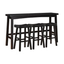  Homelegance Caspian 5687BLK-424P 4 pc Pack Pub Height Set IMAGE 1