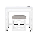  Homelegance Salina 4998WHT 3 pc Pack Desks with Stool Set IMAGE 3
