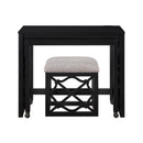  Homelegance Salina 4998BLK 3 pc Pack Desks with Stool Set IMAGE 3