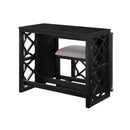 Homelegance Salina 4998BLK 3 pc Pack Desks with Stool Set IMAGE 4