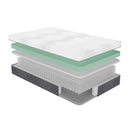  Size_California King -- Findlay MT-UNH12CK 12" California King Green Tea Gel-Infused Memory Foam Hybrid Mattress IMAGE 3