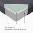  Size_Full -- Burnham MT-UNG11F 11" Full Green Tea Gel-Infused Memory Foam Mattress IMAGE 2
