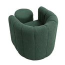  Manufacturer Color_Green -- Delaney 1260GN Swivel Chair with Ottoman IMAGE 3