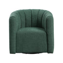  Manufacturer Color_Green -- Delaney 1260GN Swivel Chair with Ottoman IMAGE 4