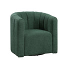  Manufacturer Color_Green -- Delaney 1260GN Swivel Chair with Ottoman IMAGE 5