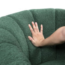  Manufacturer Color_Green -- Delaney 1260GN Swivel Chair with Ottoman IMAGE 9