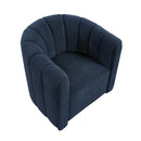  Manufacturer Color_Blue -- Delaney 1260BU Swivel Chair with Ottoman IMAGE 6