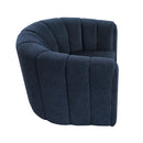  Manufacturer Color_Blue -- Delaney 1260BU Swivel Chair with Ottoman IMAGE 7