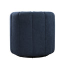  Manufacturer Color_Blue -- Delaney 1260BU Swivel Chair with Ottoman IMAGE 8