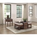  Homelegance Claremore 3500-30 Cocktail Table with two Ottomans IMAGE 9