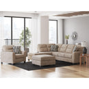  Manufacturer Color_Mocha -- Benchcraft Olten Fabric Ottoman IMAGE 5