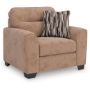  Manufacturer Color_Mocha -- Benchcraft Olten Stationary Fabric Chair IMAGE 1