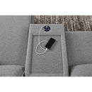  Manufacturer Color_Salt and Pepper -- Signature Design by Ashley ModMax II Power Reclining Fabric 5 pc Sectional IMAGE 3