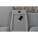  Manufacturer Color_Salt and Pepper -- Signature Design by Ashley ModMax II Power Reclining Fabric 3 pc Sectional IMAGE 5