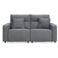  Manufacturer Color_Salt and Pepper -- Signature Design by Ashley ModMax II Reclining Fabric Loveseat IMAGE 1