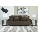  Manufacturer Color_Chocolate -- Signature Design by Ashley Top Tier Reclining Fabric Loveseat IMAGE 2