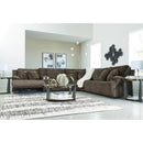  Manufacturer Color_Chocolate -- Signature Design by Ashley Top Tier Reclining Fabric Loveseat IMAGE 4