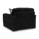  Manufacturer Color_Onyx -- Signature Design by Ashley Midnight Madness Stationary Fabric Chair IMAGE 3