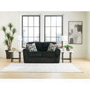  Manufacturer Color_Onyx -- Signature Design by Ashley Midnight Madness Stationary Fabric Loveseat IMAGE 4