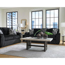  Manufacturer Color_Onyx -- Signature Design by Ashley Midnight Madness Stationary Fabric Sofa IMAGE 10